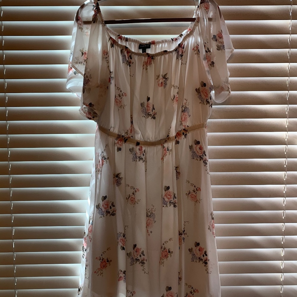 White Floral Dress